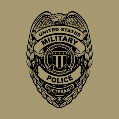 Us Military Police Veteran Black Badge Throw Pillow Official Police Merch