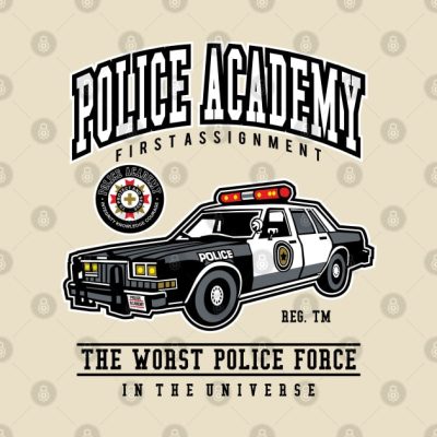 Police Academy Throw Pillow Official Police Merch