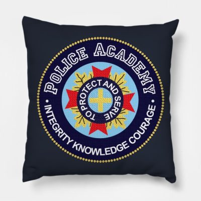 Police Academy Seal Throw Pillow Official Police Merch