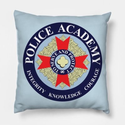 Police Academy Throw Pillow Official Police Merch