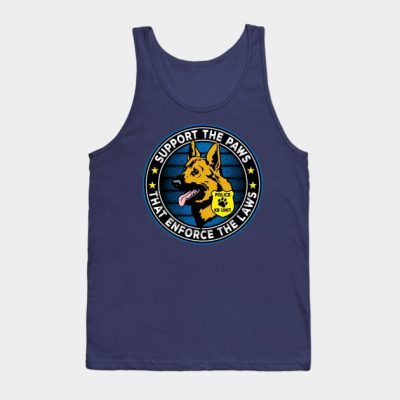 Support The Paws That Enforce The Laws Police K9 Tank Top Official Police Merch