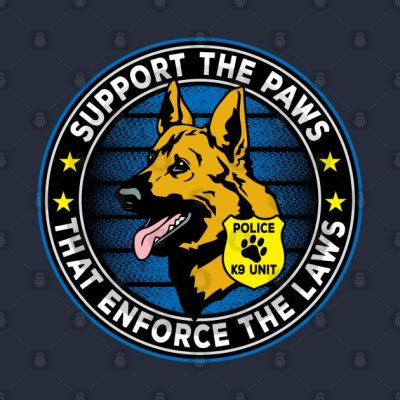 Support The Paws That Enforce The Laws Police K9 Tank Top Official Police Merch