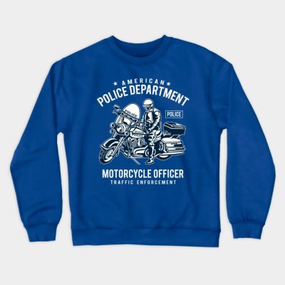 American Police Department Crewneck Sweatshirt Official Police Merch