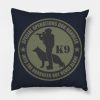 Special Operations Dog Handler Throw Pillow Official Police Merch