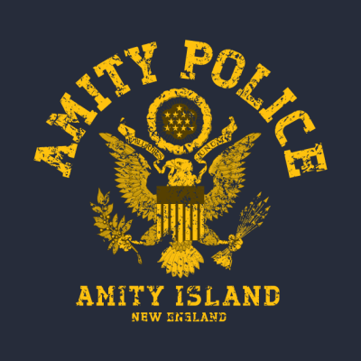 Jaws Amity Police Throw Pillow Official Police Merch