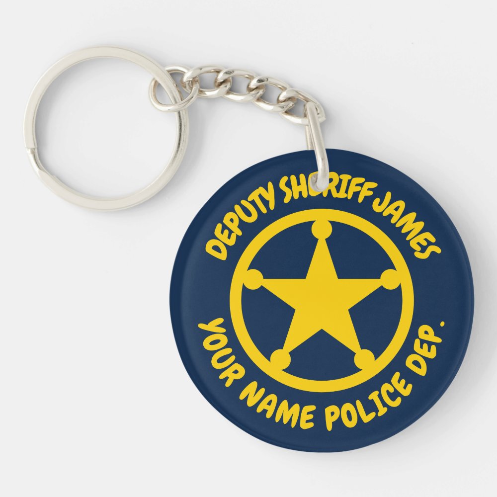 custom police department star keychain for kids re18f58ce10c841d689727ecd940c3492 fupus 8byvr 1000 - Police Gifts