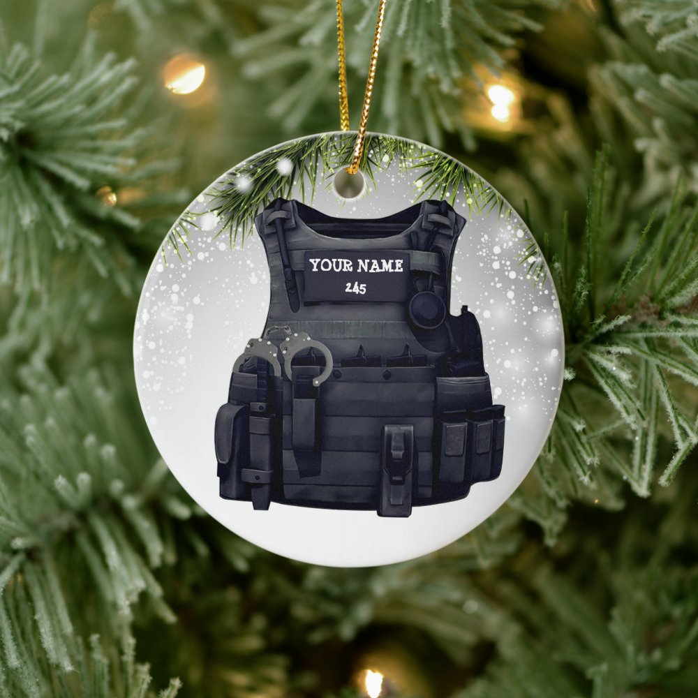 custome police bulletproof vest police officer ceramic ornament r21a7e38c4f6d479d89b72b1d297263d3 05wi1 8byvr 1000 - Police Gifts