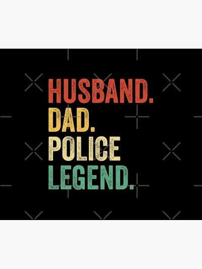 Police Vintage Dad, Police Gifts, Police Gifts, Police Dad Police Legend Shirt, Retro Dad Tees, Fathers Day Police Gifts Tapestry Official Police Merch