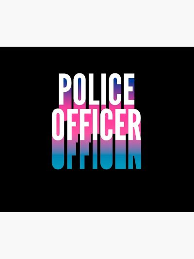 Police Officer With Long Gradient Shadow Tapestry Official Police Merch