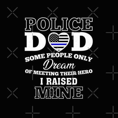 Police Dad Shirt Proud Police Officer Dad Gifts Tote Bag Official Police Merch