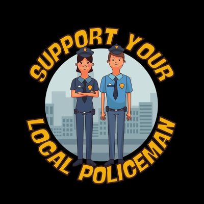 Support Your Local Policeman Tote Bag Official Police Merch