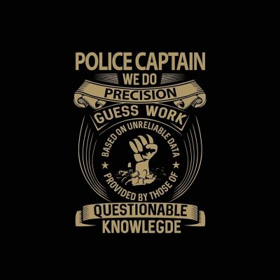 Police Captain - We Do Precision Tote Bag Official Police Merch