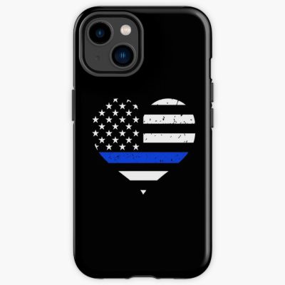 Police Wife Thin Blue Line Heart Iphone Case Official Police Merch