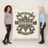 old west sheriff deputy rifles badge personalized fleece blanket rc6f9729d7de94928859a82d22730d60b ee3yx 8byvr 1000 - Police Gifts