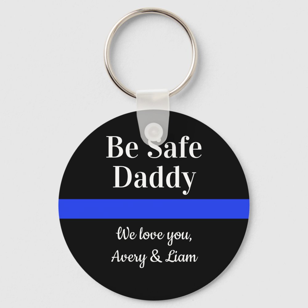 personalised be safe daddy we love you police keychain rf7a26a4dcc8a4e6989c84f952cf3b809 c01k3 1000 - Police Gifts