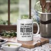 personalized retirement the legend has retired coffee mug r dr0df 1000 - Police Gifts