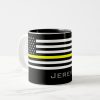 personalized thin yellow line dispatcher flag two tone coffee mug r82408ec82b6a4a61bf40f180c89d1953 kz9ae 1000 - Police Gifts