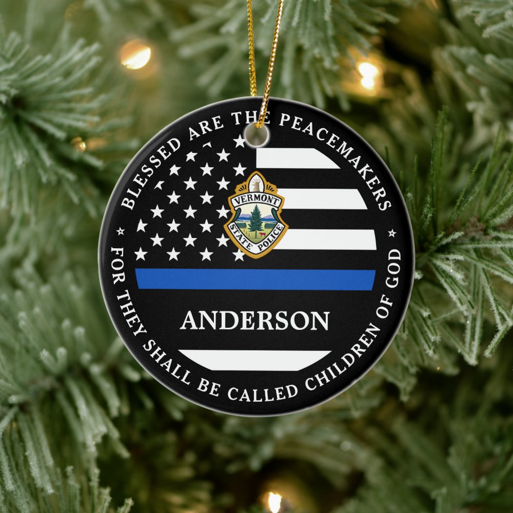police christmas personalized logo thin blue line ceramic ornament rba138e277a7b489990dd47cfb760ffa2 05wi1 8byvr 1000 - Police Gifts