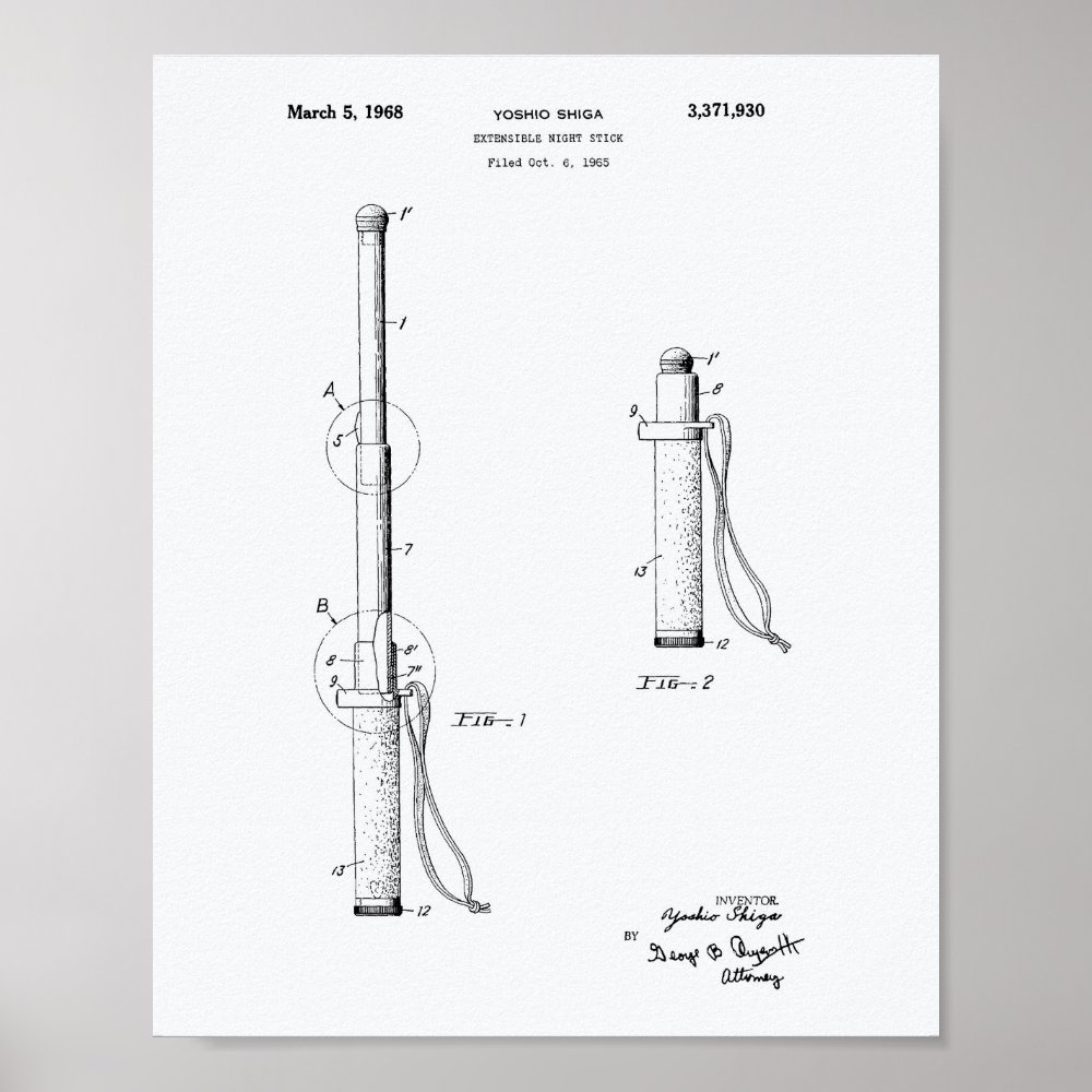 police extensible stick 1968 patent white paper poster re5aa153edff44519aa87f96fbde1e6c6 wva 8byvr 1000 - Police Gifts