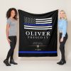 police officer service anniversary black fleece blanket r076fb73b8e694391be0be9771380b71e ee3yx 8byvr 1000 - Police Gifts