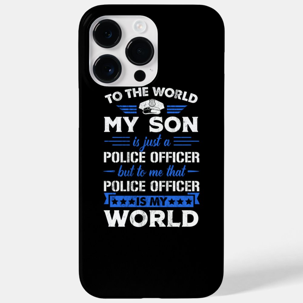 police officer son is my world police mom police d case mate iphone case - Police Gifts