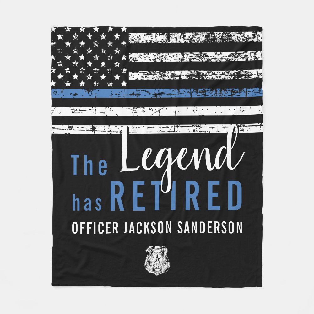 police retirement thin blue line american flag fleece blanket r2c1859f91062417795657a75b09eb157 zke88 1000 - Police Gifts