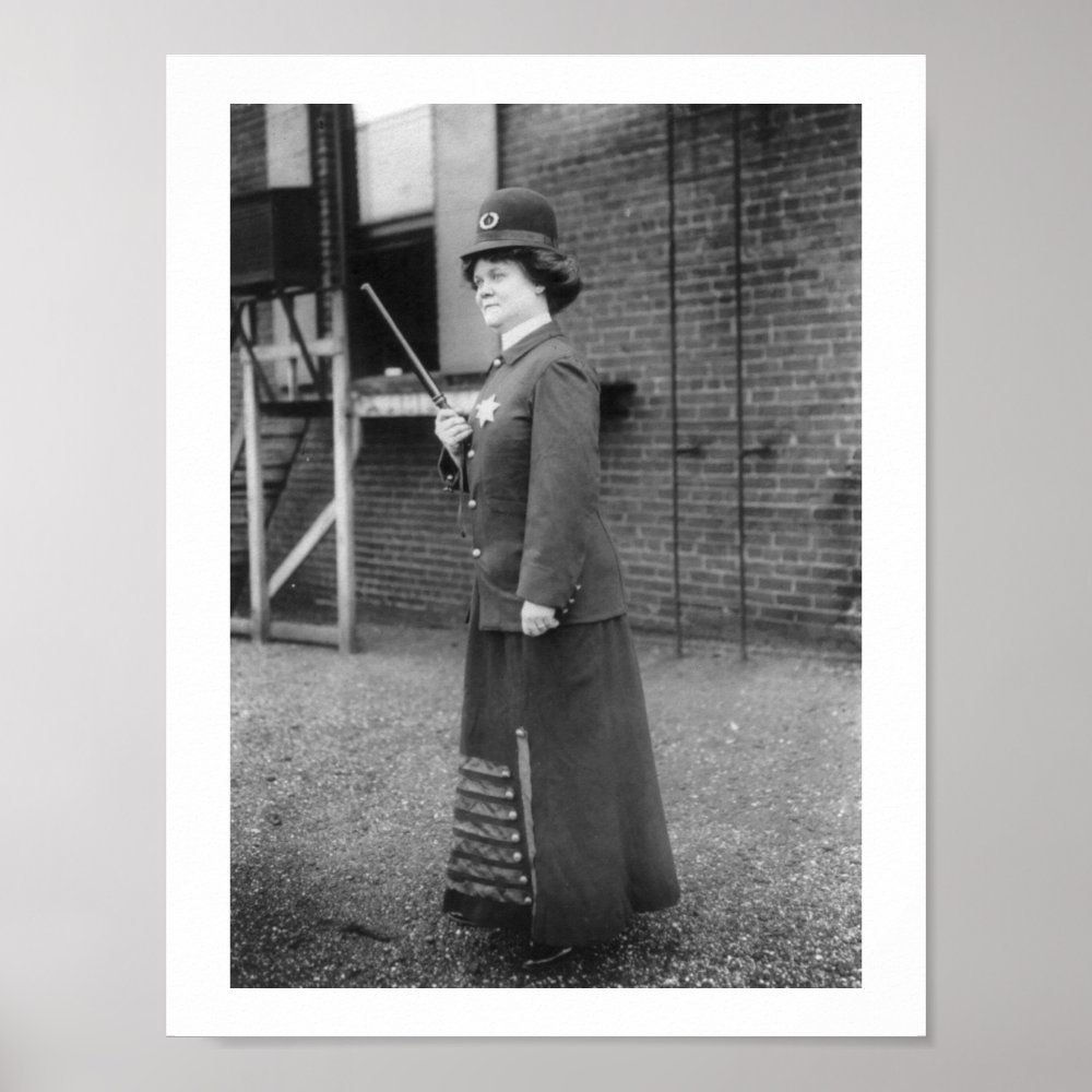 policewoman 1909 suffragette vintage poster r054e359c72684e0ab628d30a2c094390 wvf 8byvr 1000 - Police Gifts