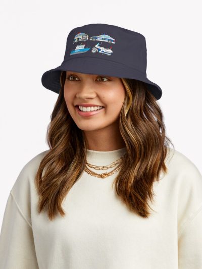 Police Vehicles Bucket Hat Official Police Merch