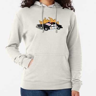 Acab Police Car Fire Color Hoodie Official Police Merch