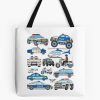 Police Car Design Tote Bag Official Police Merch