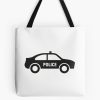 Police Car Icon Tote Bag Official Police Merch