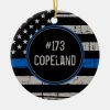 thin blue line law enforcement police officer ceramic ornament r8ba7db8a257d42d8a053ba9a6b5eb21c x7s2y 8byvr 1000 - Police Gifts