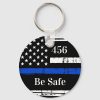 thin blue line personalised badge number police keychain r01e4697792674efbbe6d73c2b8341d92 c01k3 1000 - Police Gifts