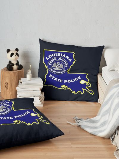 Louisiana State Police Throw Pillow Official Police Merch