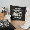 Military Police Officer - Multitasking Ninja Throw Pillow Official Police Merch