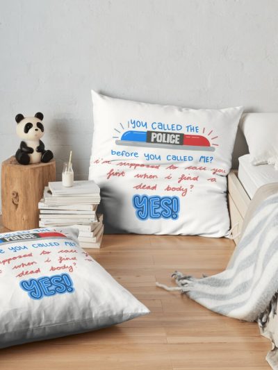 Stiles Police Quote Throw Pillow Official Police Merch