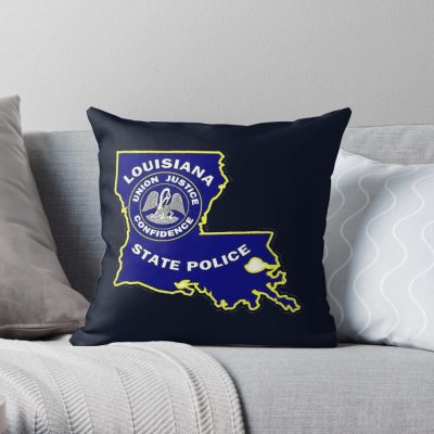 Louisiana State Police Throw Pillow Official Police Merch