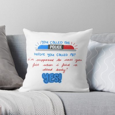 Stiles Police Quote Throw Pillow Official Police Merch