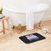 Police Officer With Long Gradient Shadow Bath Mat Official Police Merch