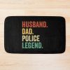 Police Vintage Dad, Police Gifts, Police Gifts, Police Dad Police Legend Shirt, Retro Dad Tees, Fathers Day Police Gifts Bath Mat Official Police Merch