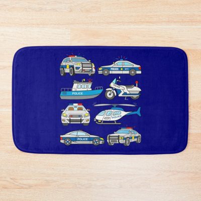 Police Vehicles Bath Mat Official Police Merch