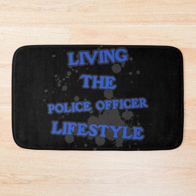 Police Officer Lifestyle Bath Mat Official Police Merch