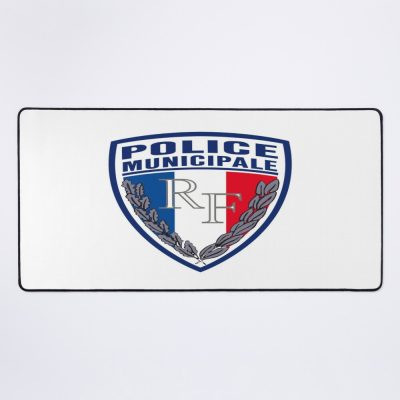 French Municipal Police Insignia Mouse Pad Official Police Merch