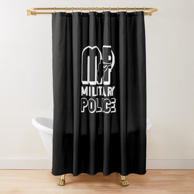 Military Police Art Shower Curtain Official Police Merch