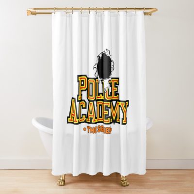 Mens My Favorite Police Lassard Academy Vintage Photograp Shower Curtain Official Police Merch