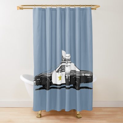 Bluesmobile Shower Curtain Official Police Merch