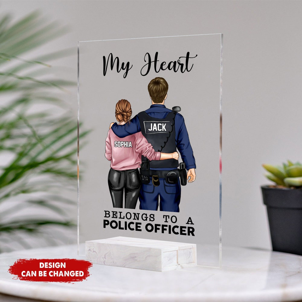 Personalized Police Couple Acrylic Plaque