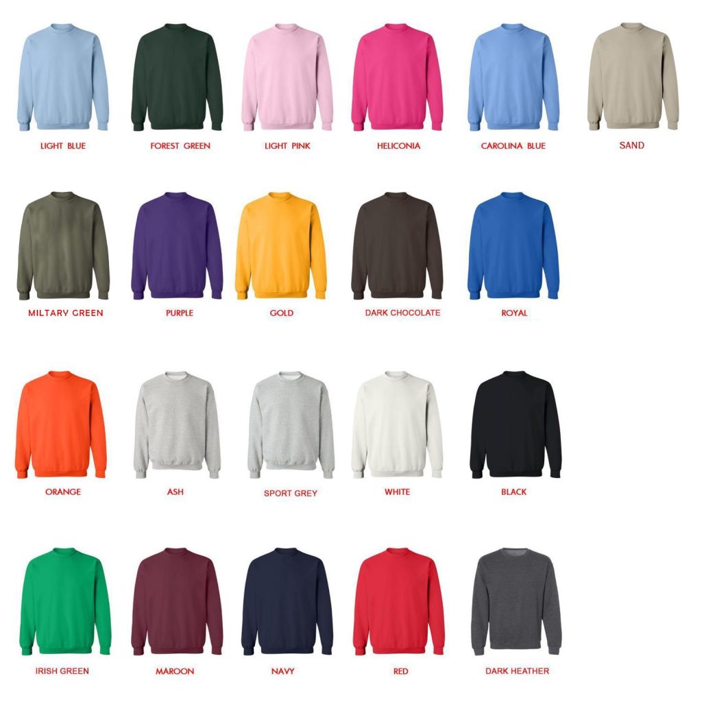 sweatshirt color chart - Police Gifts